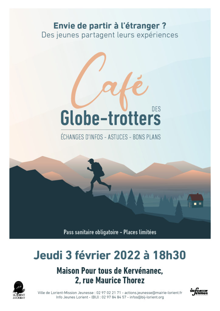 Info Jeunes Lorient : Café des globe trotteurs @ Maison pour tous de Kervénanec