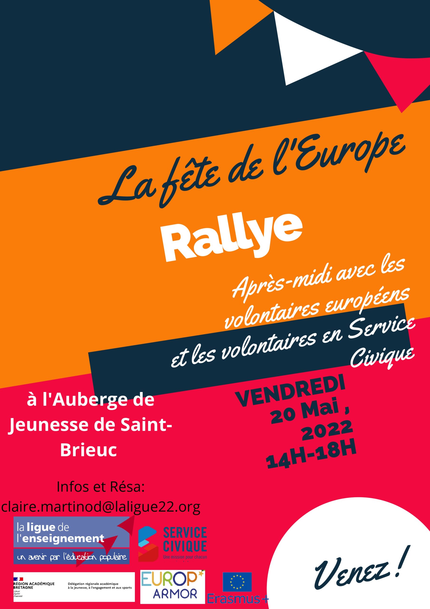 Rallye "fête de l'Europe" à Saint Brieuc le 20 mai