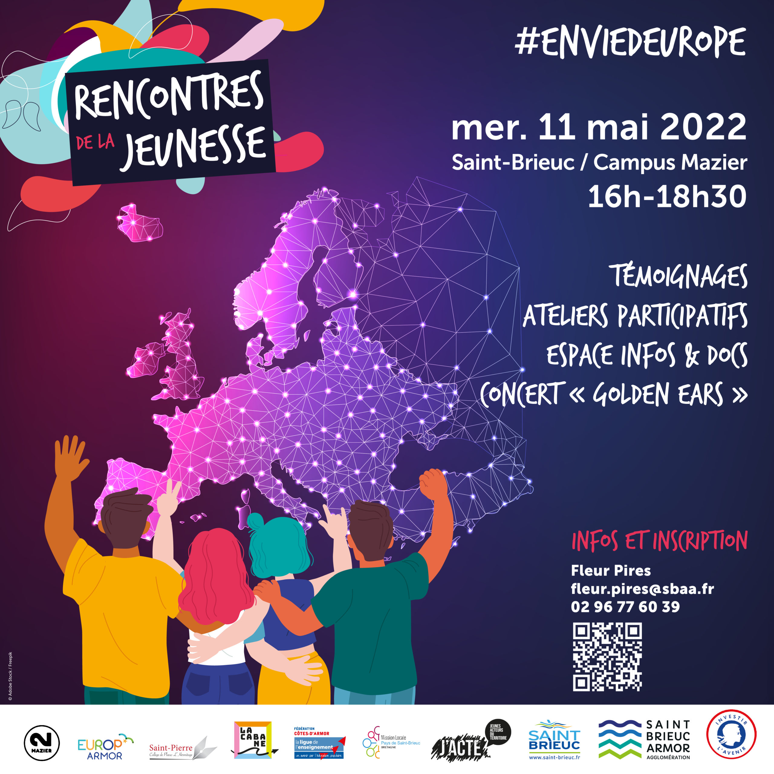#EnviedEurope : rencontres de la jeunesse le 11 mai à Saint Brieuc