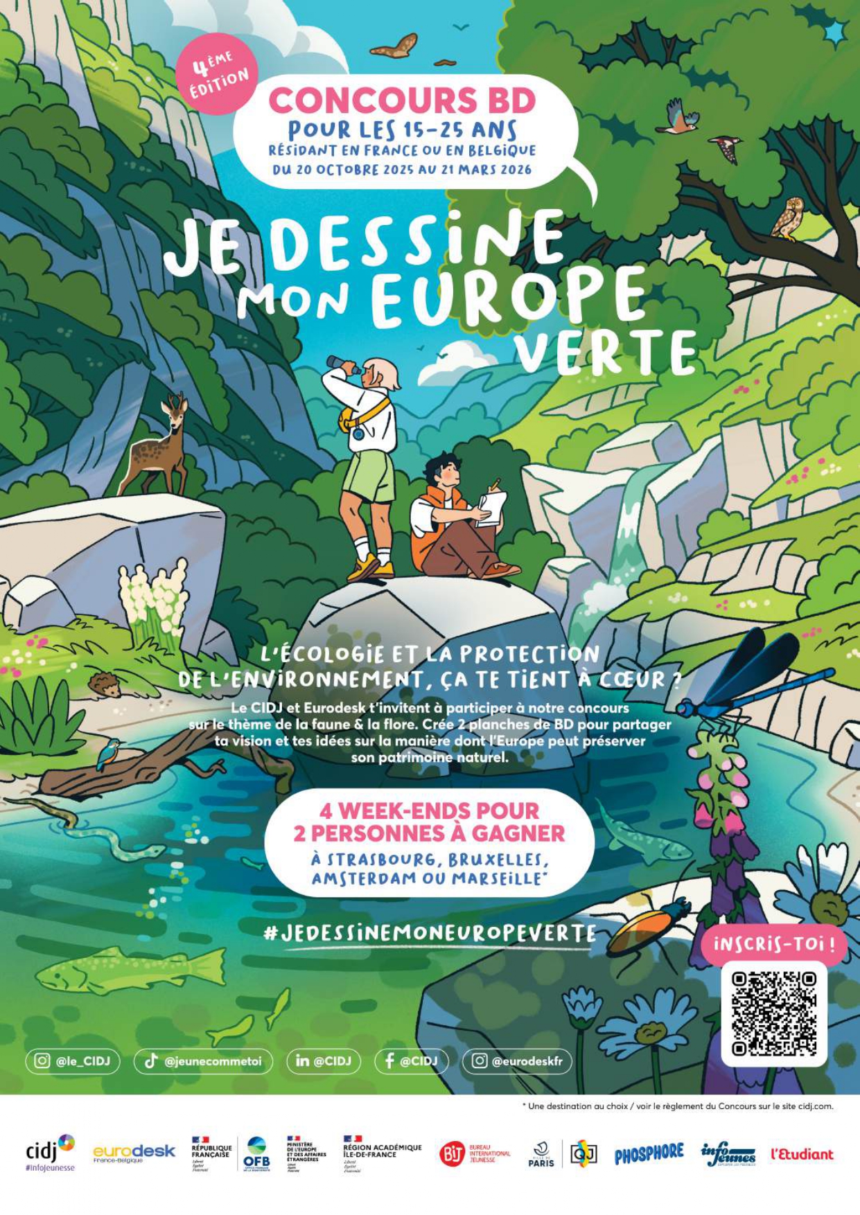 Eurodesk : concours BD Je dessine mon Europe verte